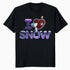 Peanuts Xmas Snoopy Woodstock I Love Snow Classic Holiday Official Men's T-Shirt