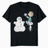 Peanuts Xmas Snoopy Woodstock Linus Snowman Vintage 80s 90s Official Men's T-Shirt