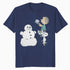 Peanuts Xmas Snoopy Woodstock Linus Snowman Vintage 80s 90s Official Men's T-Shirt