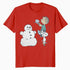 Peanuts Xmas Snoopy Woodstock Linus Snowman Vintage 80s 90s Official Men's T-Shirt