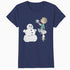 Peanuts Xmas Snoopy Woodstock Linus Snowman Vintage 80s 90s Official Women's SKINNY FIT T-Shirt