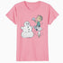 Peanuts Xmas Snoopy Woodstock Linus Snowman Vintage 80s 90s Official Women's SKINNY FIT T-Shirt