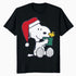 Peanuts Xmas Snoopy Woodstock Present Retro Vintage 80s 90s Official Men's T-Shirt