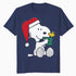Peanuts Xmas Snoopy Woodstock Present Retro Vintage 80s 90s Official Men's T-Shirt