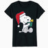 Peanuts Xmas Snoopy Woodstock Present Retro Vintage 80s 90s Official Women's SKINNY FIT T-Shirt