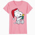 Peanuts Xmas Snoopy Woodstock Present Retro Vintage 80s 90s Official Women's SKINNY FIT T-Shirt