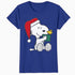 Peanuts Xmas Snoopy Woodstock Present Retro Vintage 80s 90s Official Women's SKINNY FIT T-Shirt