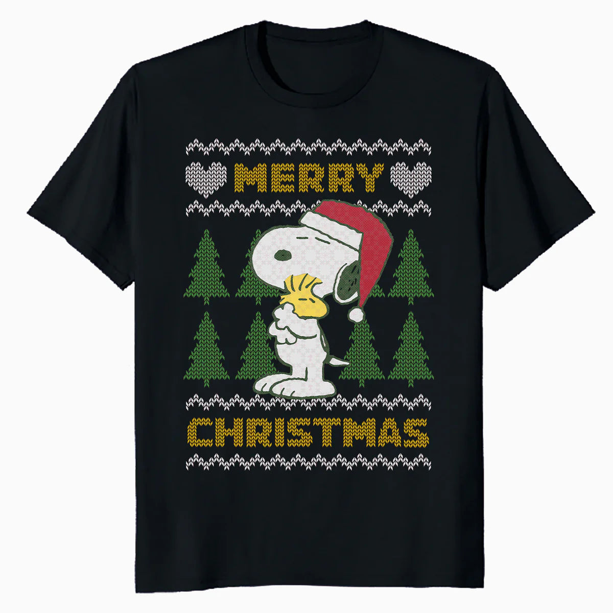Peanuts Xmas Snoopy Woodstock Retro Ugly Christmas Vintage Official Men's T-Shirt