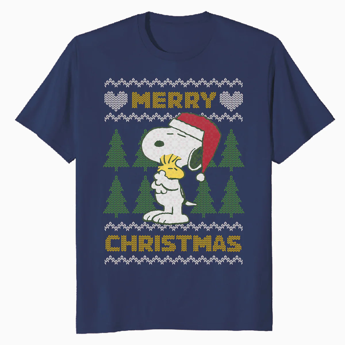 Peanuts Xmas Snoopy Woodstock Retro Ugly Christmas Vintage Official Men's T-Shirt