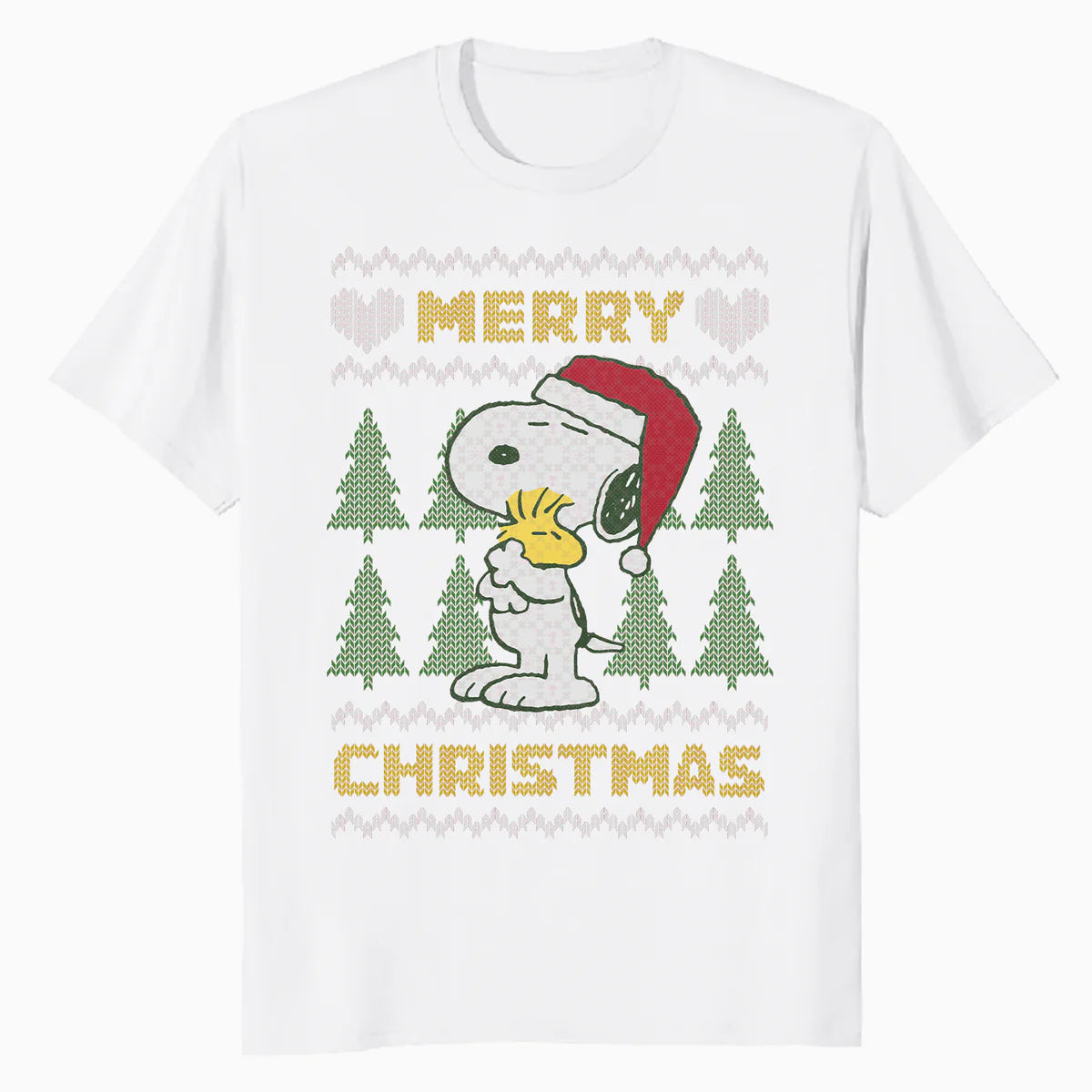 Peanuts Xmas Snoopy Woodstock Retro Ugly Christmas Vintage Official Men's T-Shirt