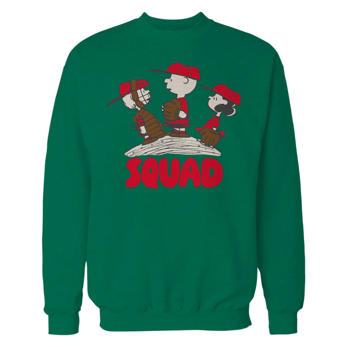 Peanuts Charlie Brown Lucy Sally Baseball Team Squad Friends Retro Official Sweatshirt