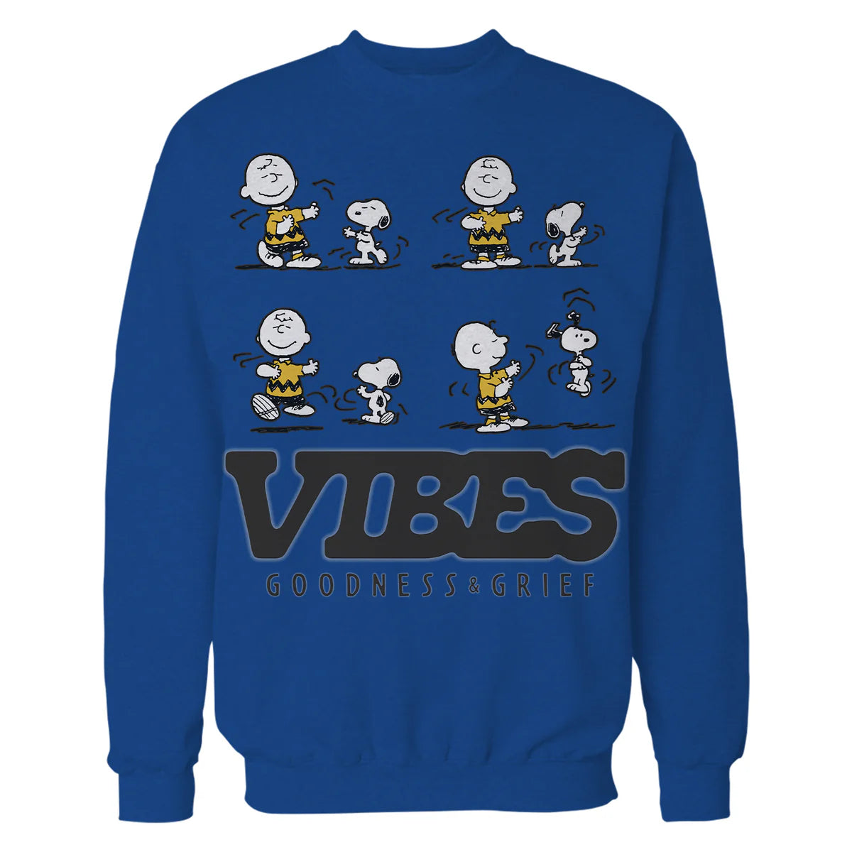 Peanuts Snoopy Charlie Brown Vibes Dancing Beagle Fun Friends Retro Official Sweatshirt