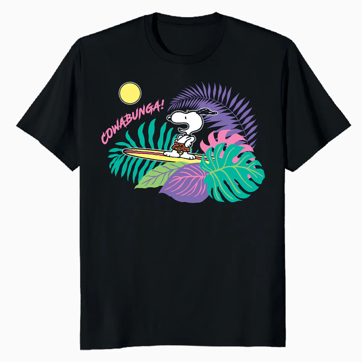 Peanuts Snoopy Summer Surfing Hawaii Holiday Longboard Classic Retro Official Men's T-Shirt
