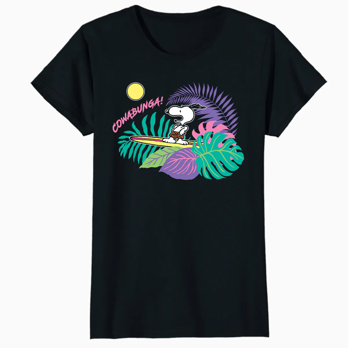 Peanuts Snoopy Summer Surfing Hawaii Holiday Longboard Classic Retro Official Women's T-Shirt
