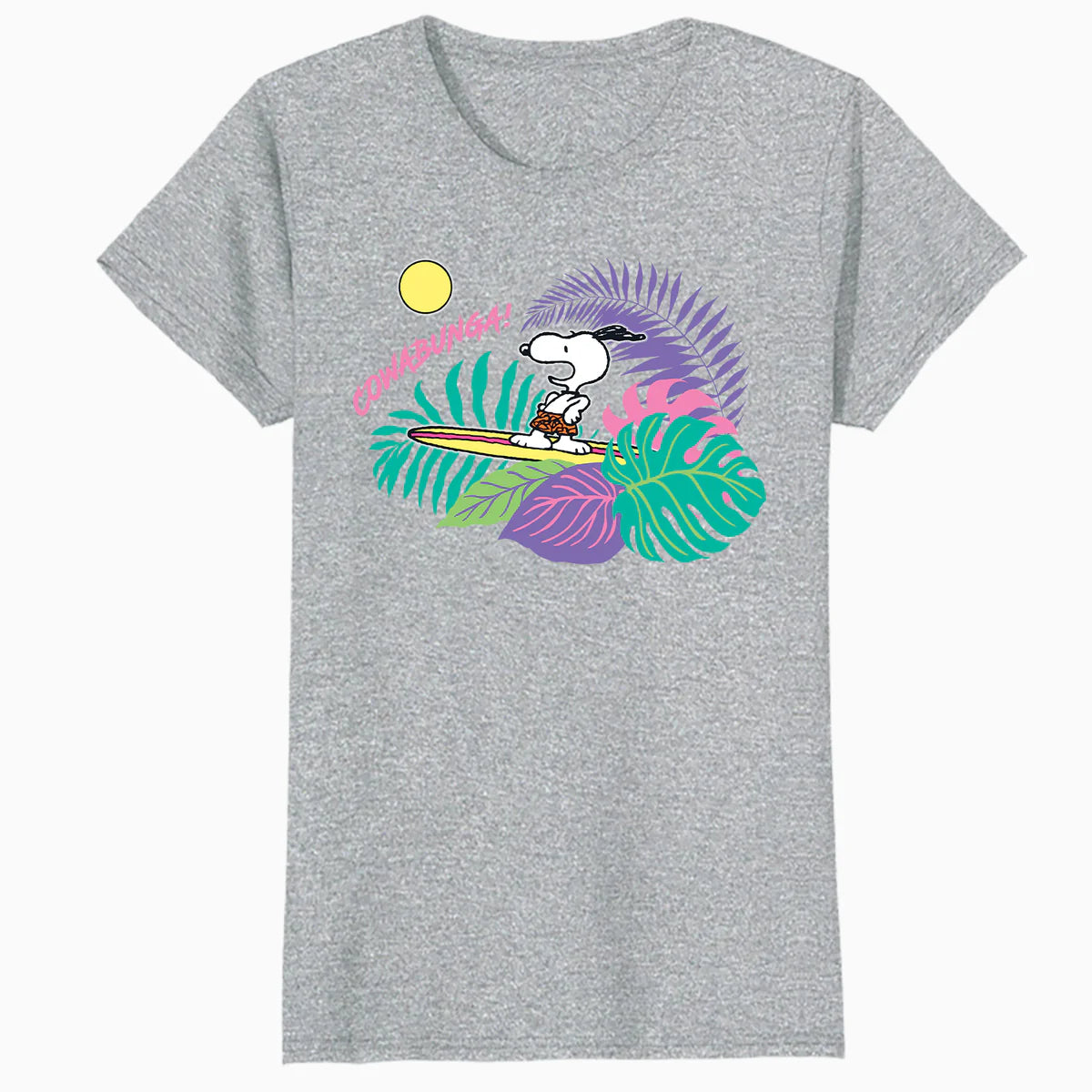 Peanuts Snoopy Summer Surfing Hawaii Holiday Longboard Classic Retro Official Women's T-Shirt