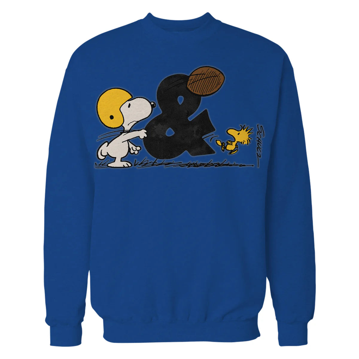 Peanuts Snoopy Woodstock American Football Team Player Friends Retro Official Sweatshirt