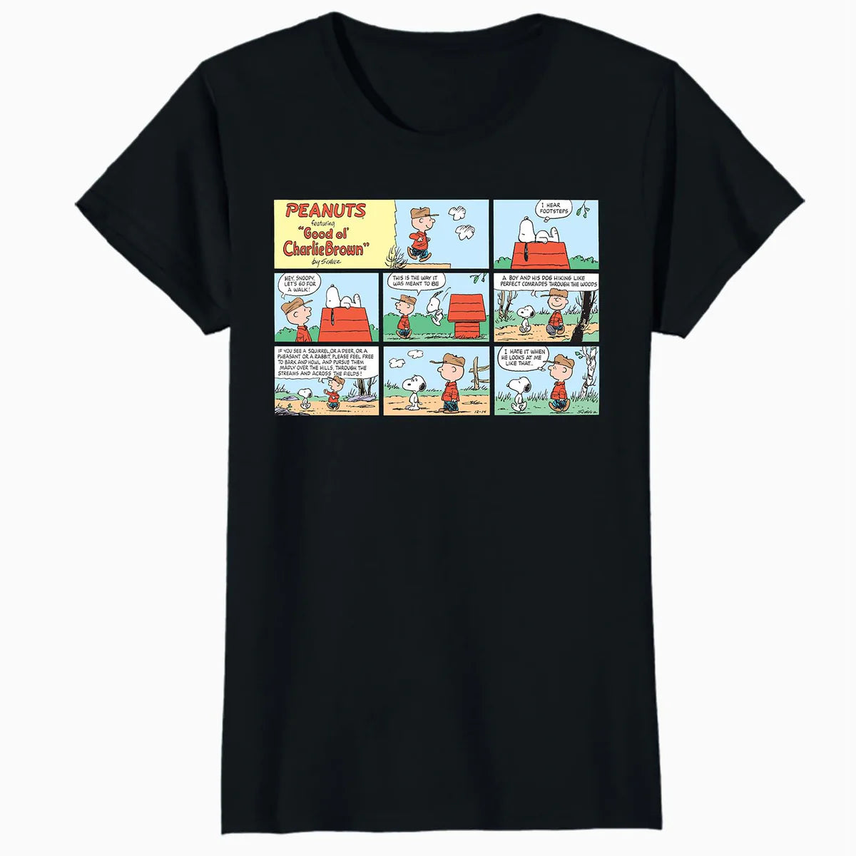Peanuts Snoopy Charlie Brown Best Friend Adventure Comic Strip Retro Official Women's SKINNY FIT T-Shirt