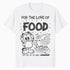 Garfield Food Love Lasagna Foodie Hungry Cat Funny Vintage Official Men's T-Shirt