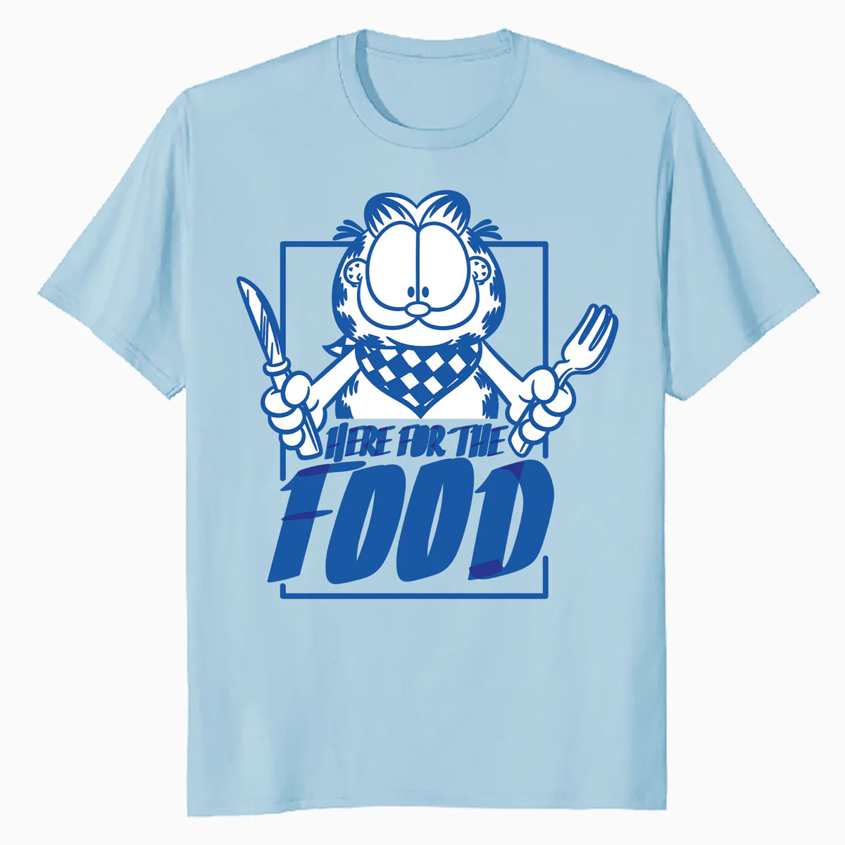 Garfield Food Love Lasagna Foodie Hungry Cat Lol Funny Retro Official Men's T-Shirt
