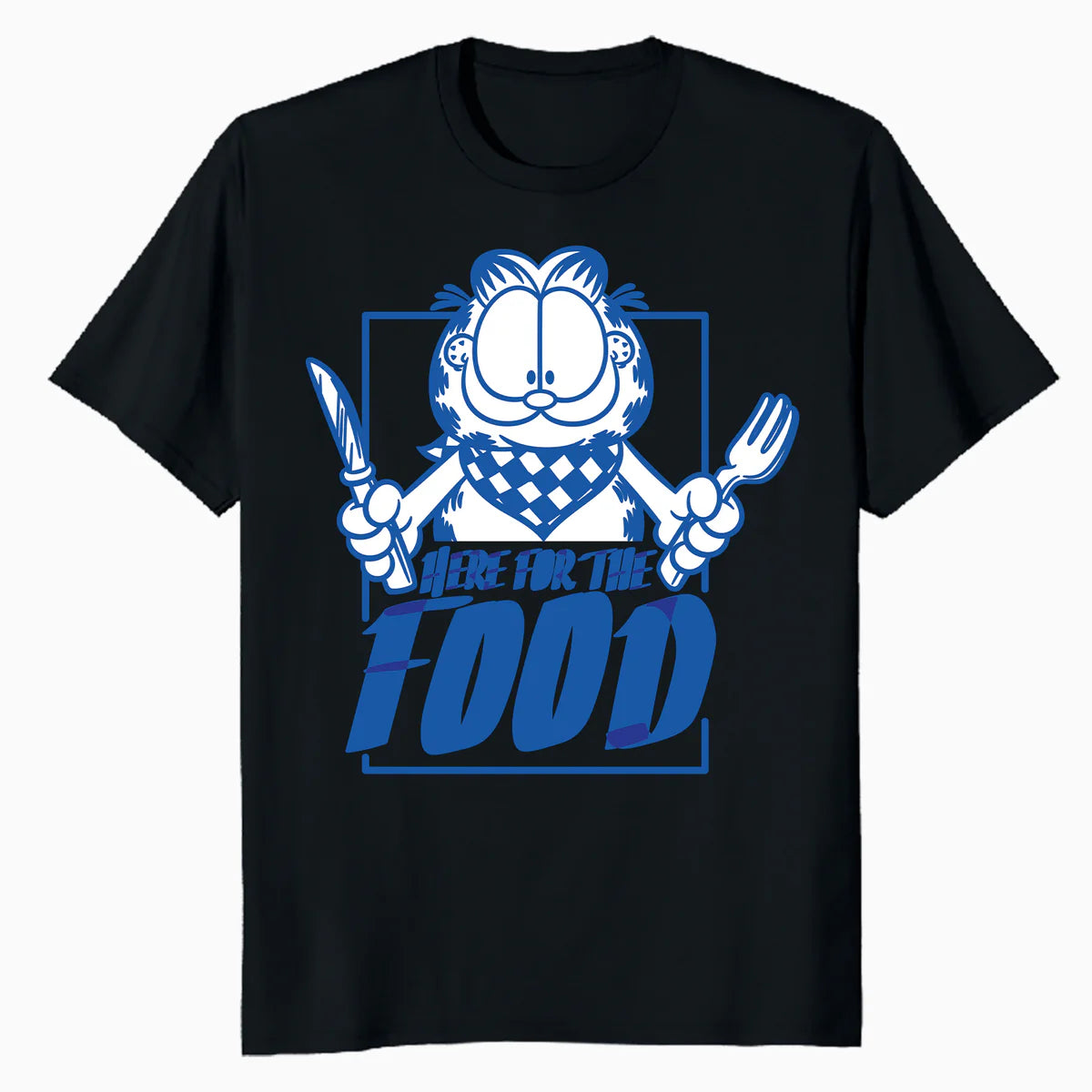 Garfield Food Love Lasagna Foodie Hungry Cat Lol Funny Retro Official Men's T-Shirt