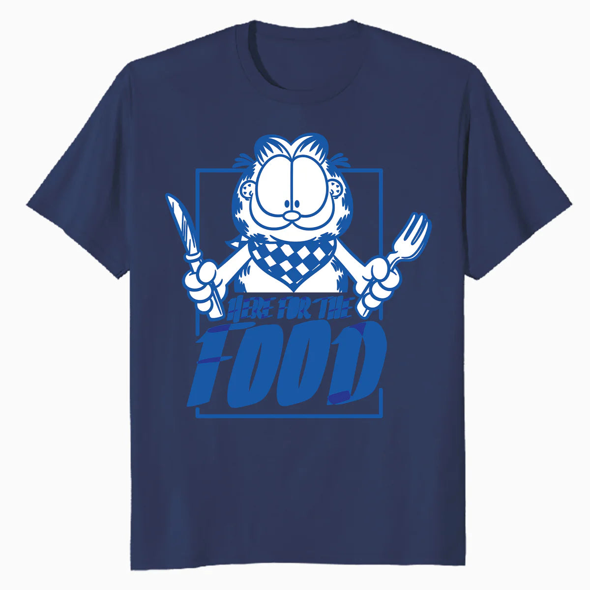 Garfield Food Love Lasagna Foodie Hungry Cat Lol Funny Retro Official Men's T-Shirt
