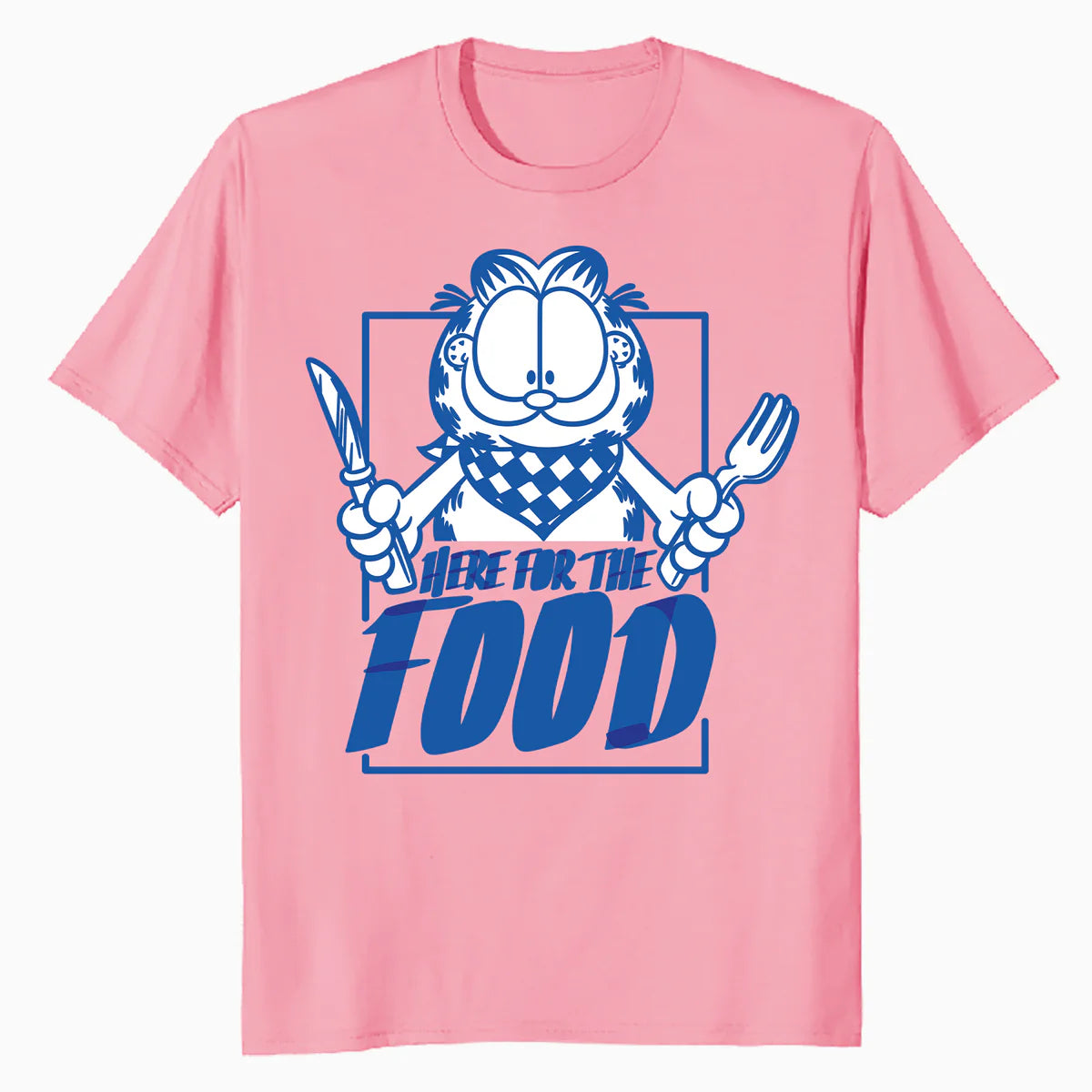 Garfield Food Love Lasagna Foodie Hungry Cat Lol Funny Retro Official Men's T-Shirt