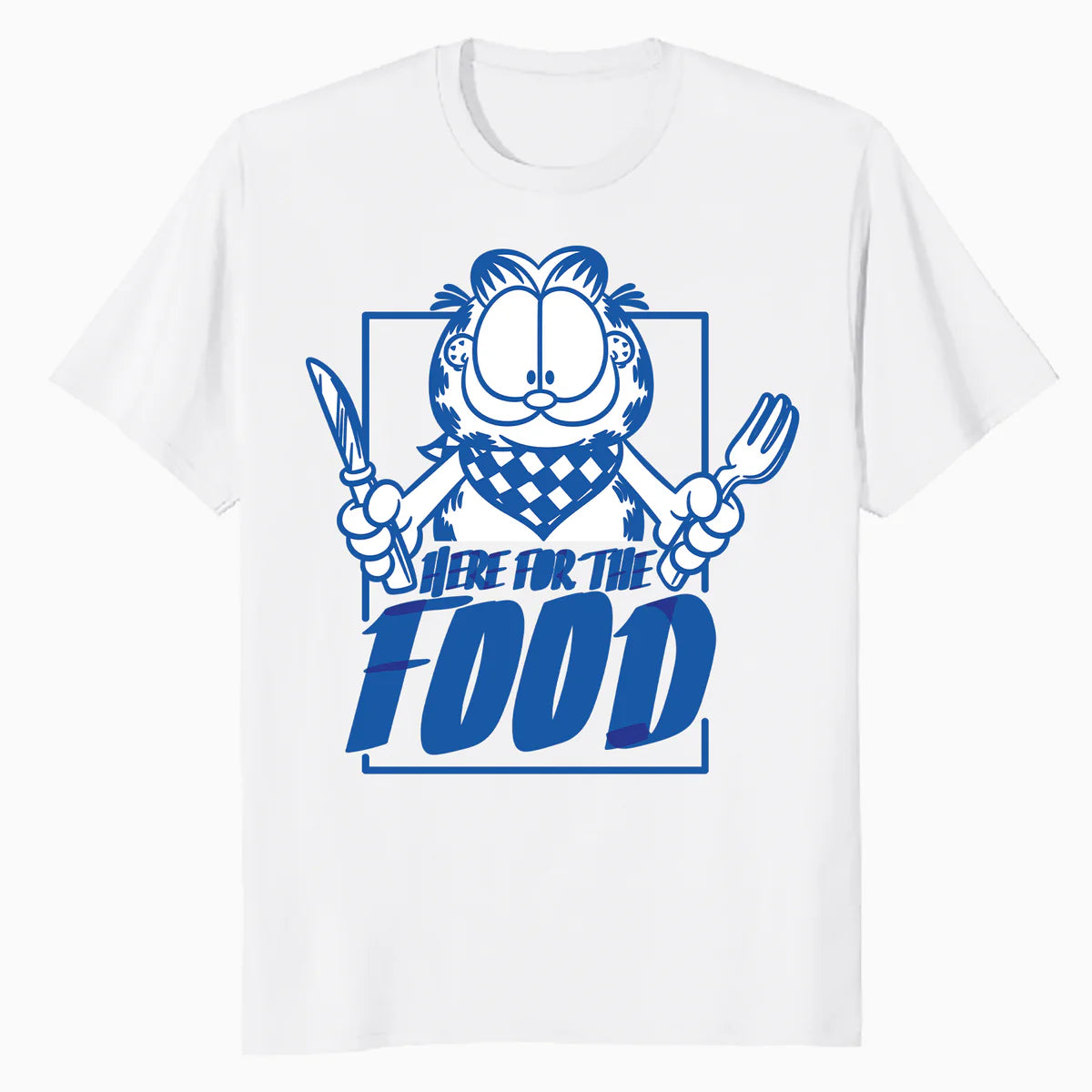 Garfield Food Love Lasagna Foodie Hungry Cat Lol Funny Retro Official Men's T-Shirt