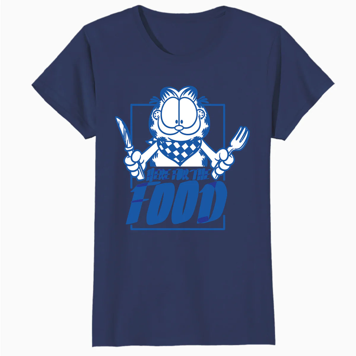 Garfield Food Love Lasagna Foodie Hungry Cat Lol Funny Retro Official Women's T-Shirt