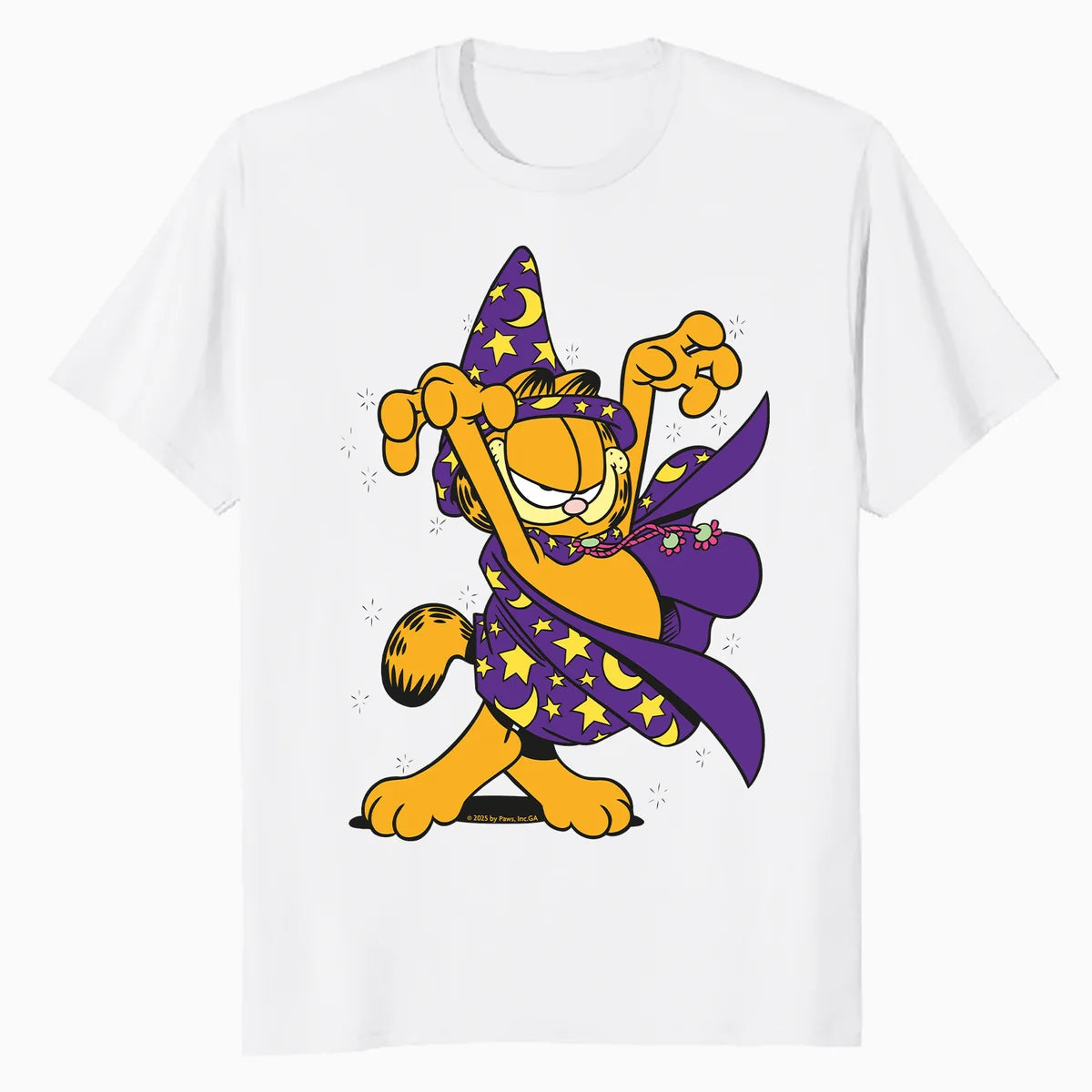 Garfield Halloween Hocus Pocus Trick Treat Wizzard Cartoon Official Men's T-Shirt