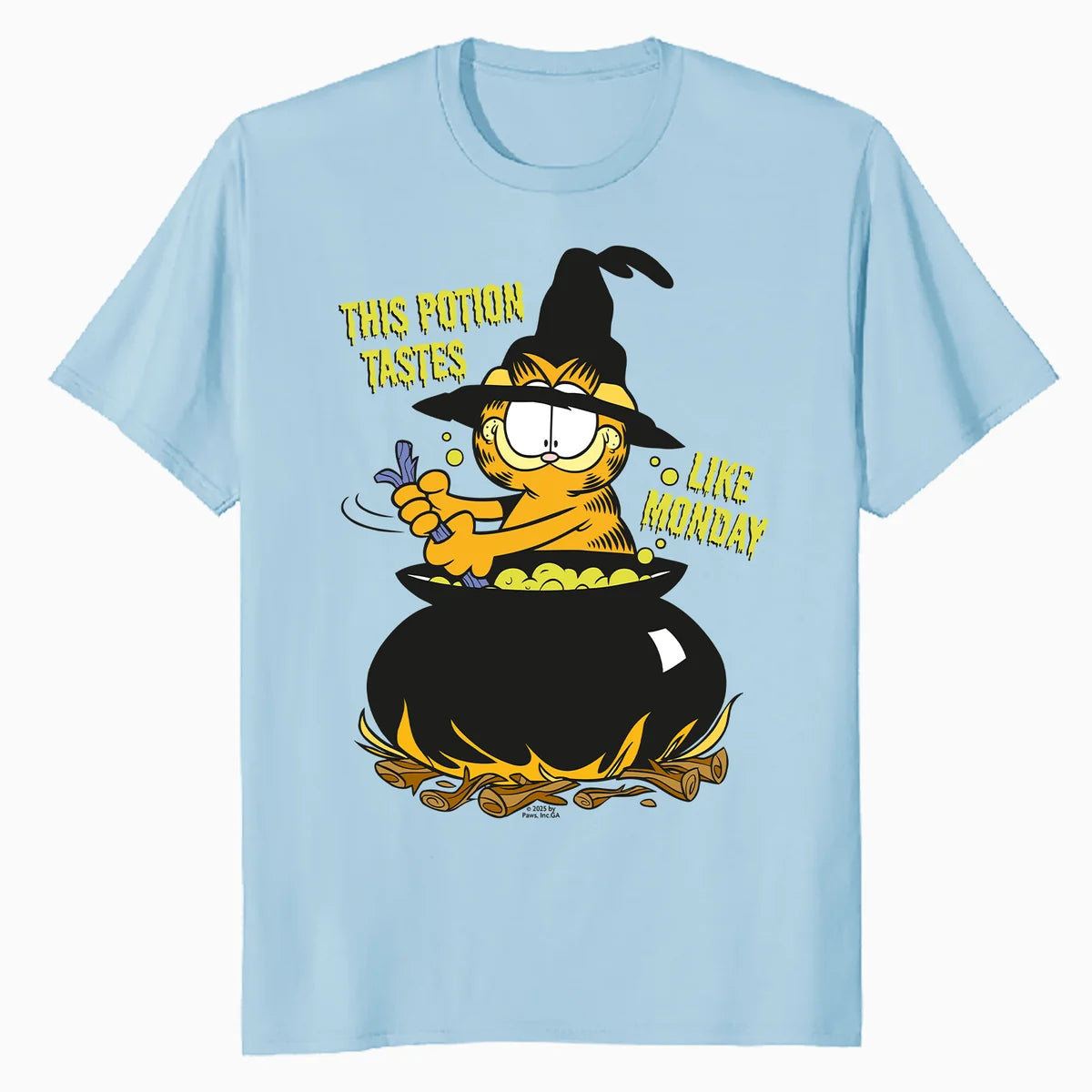 Garfield Halloween Potion Monday Blues Trick Treat Cartoon Official Men's T-Shirt