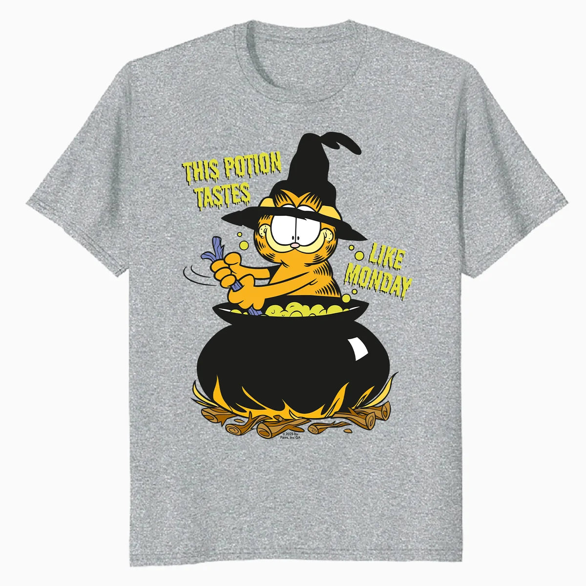 Garfield Halloween Potion Monday Blues Trick Treat Cartoon Official Men's T-Shirt