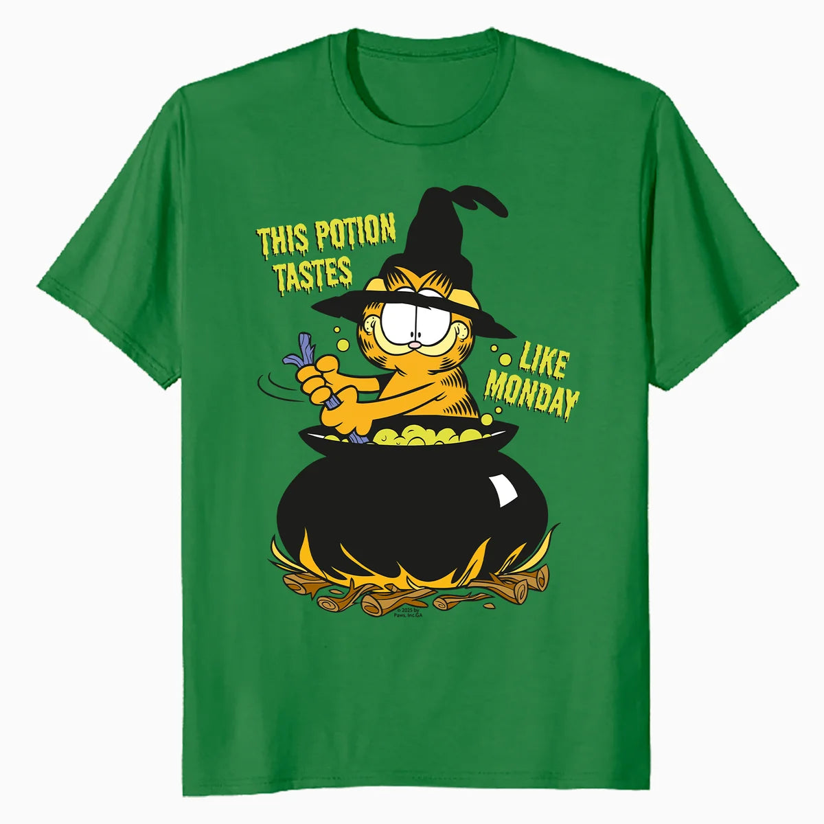 Garfield Halloween Potion Monday Blues Trick Treat Cartoon Official Men's T-Shirt