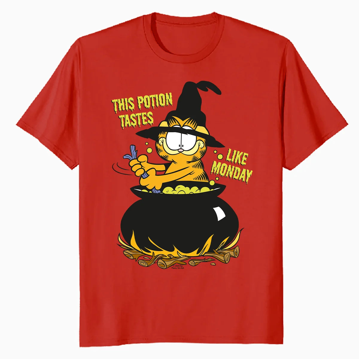 Garfield Halloween Potion Monday Blues Trick Treat Cartoon Official Men's T-Shirt