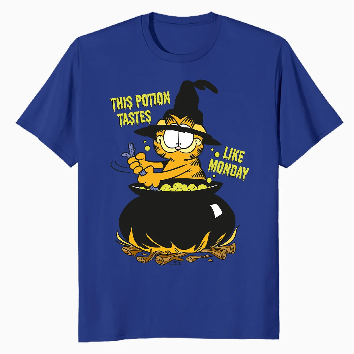 Garfield Halloween Potion Monday Blues Trick Treat Cartoon Official Men's T-Shirt