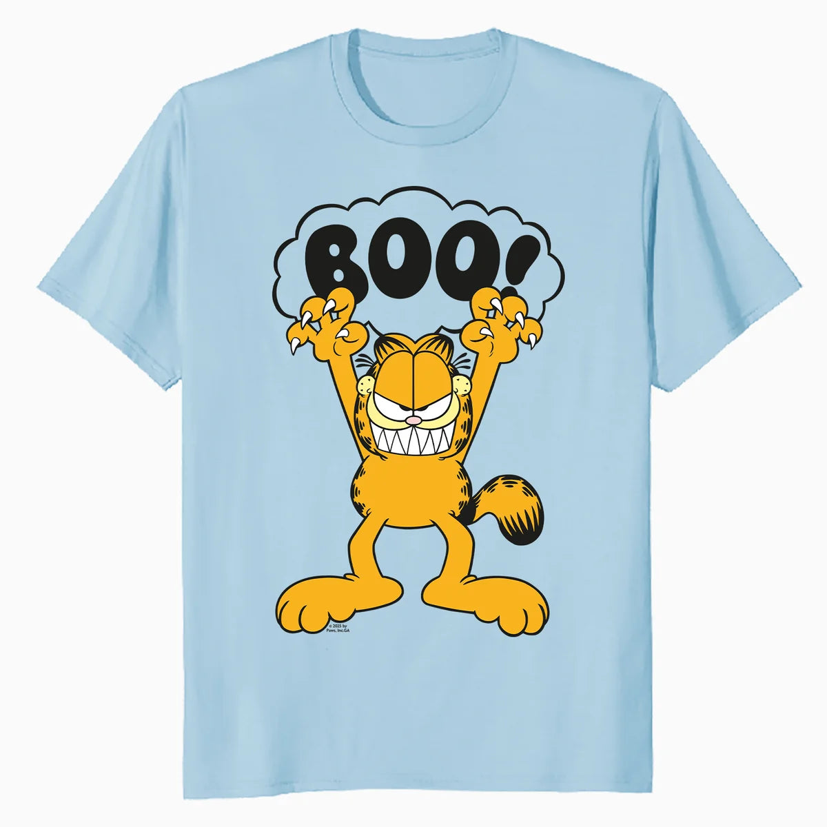 Garfield Halloween Scary Cat Claws Trick Treat Boo Cartoon Official Men's T-Shirt