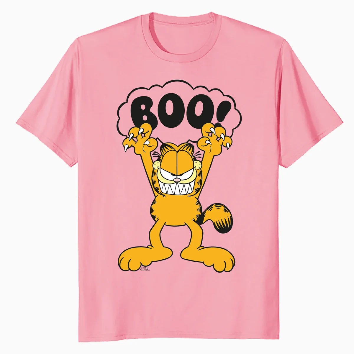 Garfield Halloween Scary Cat Claws Trick Treat Boo Cartoon Official Men's T-Shirt