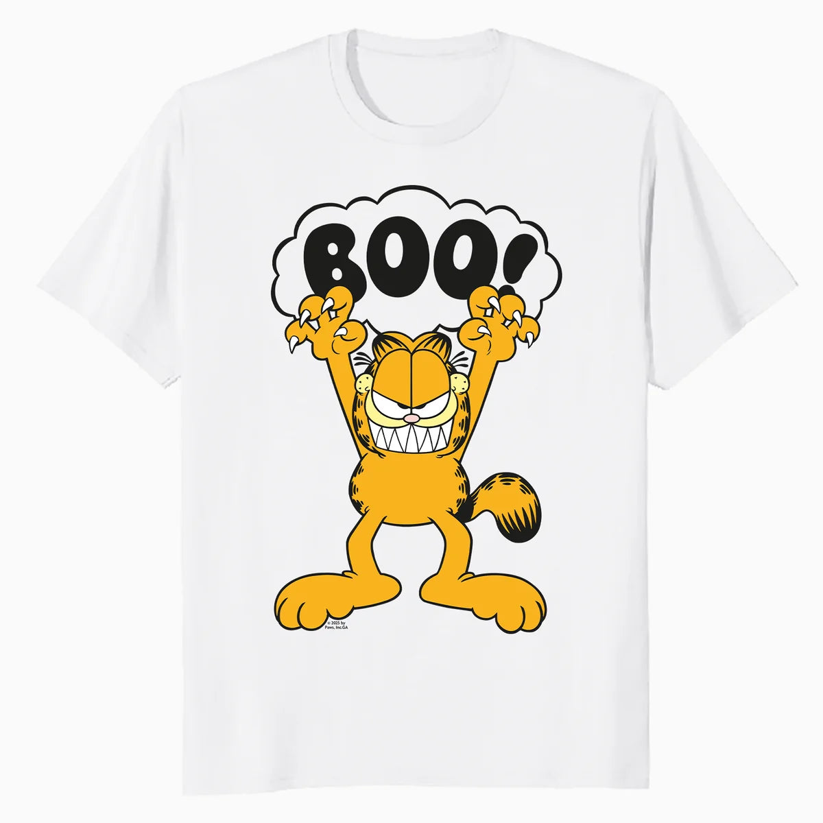 Garfield Halloween Scary Cat Claws Trick Treat Boo Cartoon Official Men's T-Shirt