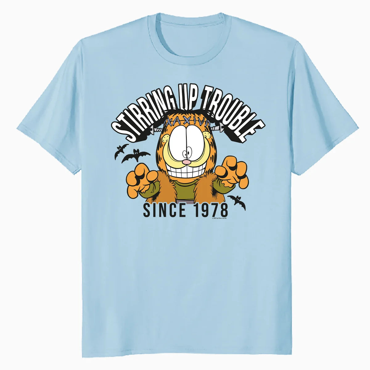 Garfield Halloween Zombie Cat Trouble Trick Treat Cartoon Official Men's T-Shirt