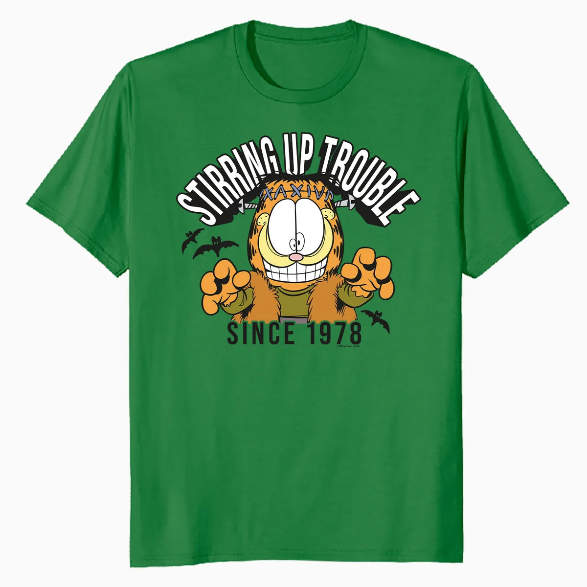 Garfield Halloween Zombie Cat Trouble Trick Treat Cartoon Official Men's T-Shirt