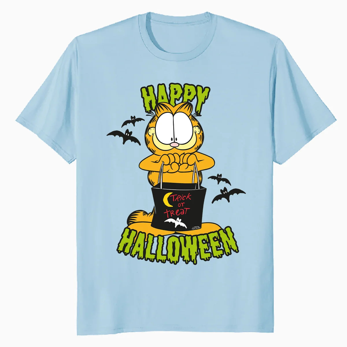 Garfield Halloween Zombie Fun Friends Trick Treat Cartoon Official Men's T-Shirt