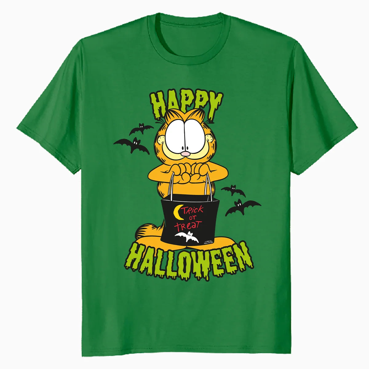 Garfield Halloween Zombie Fun Friends Trick Treat Cartoon Official Men's T-Shirt