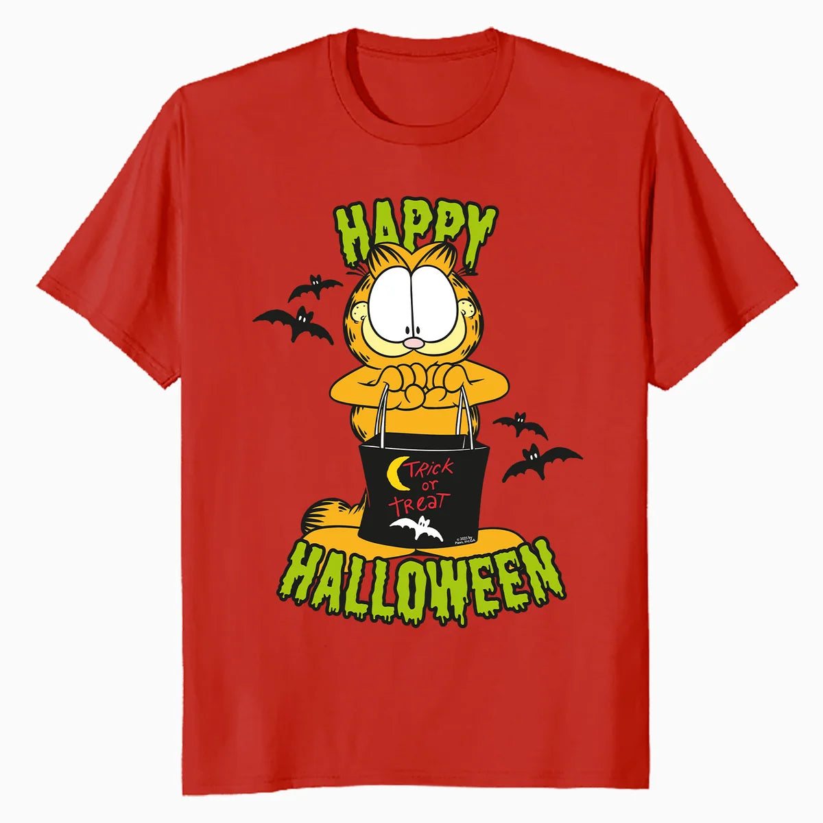 Garfield Halloween Zombie Fun Friends Trick Treat Cartoon Official Men's T-Shirt