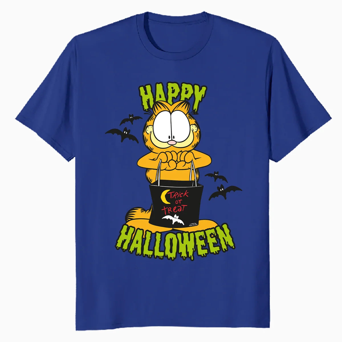 Garfield Halloween Zombie Fun Friends Trick Treat Cartoon Official Men's T-Shirt