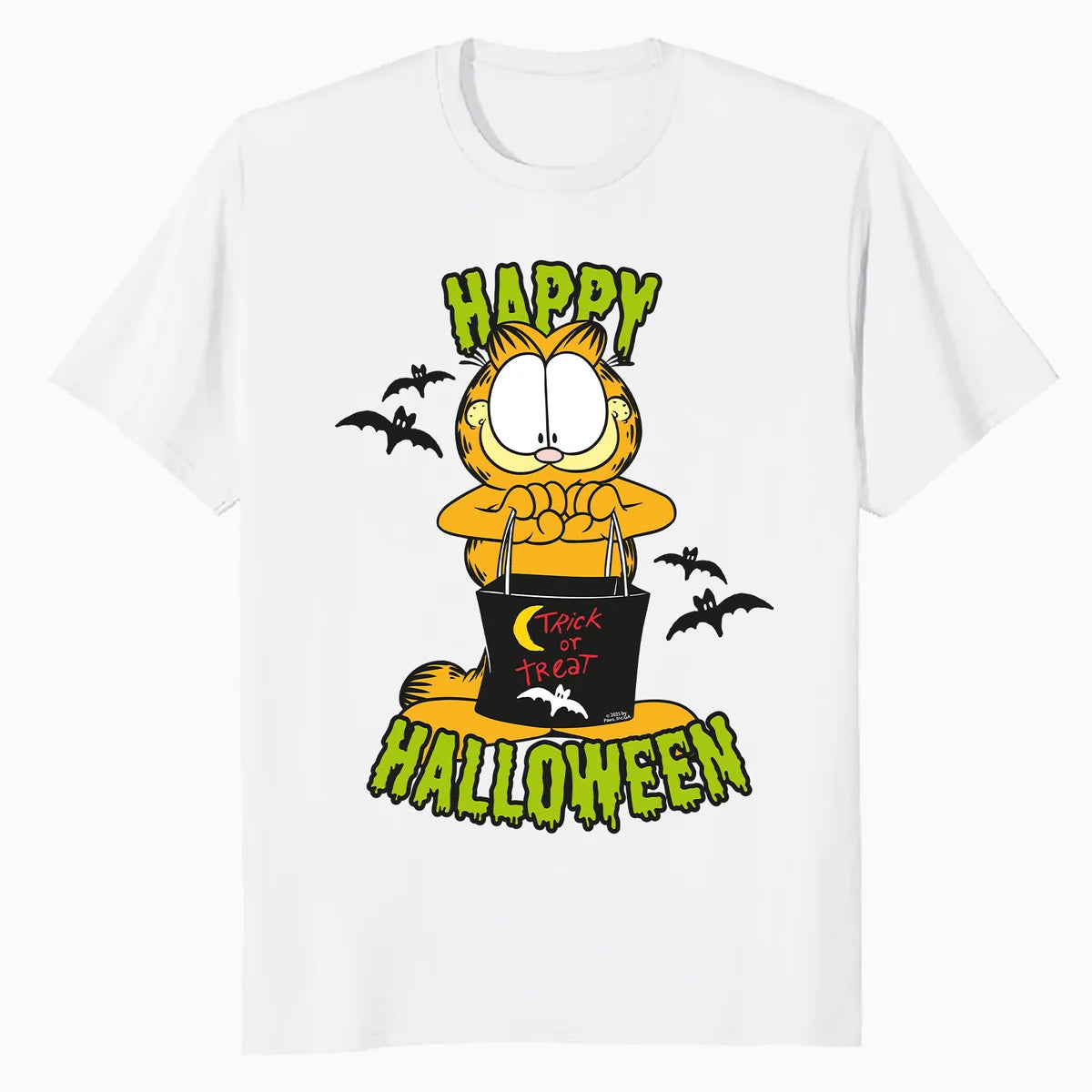 Garfield Halloween Zombie Fun Friends Trick Treat Cartoon Official Men's T-Shirt