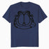 Garfield Hungry Cat Lasagna Addict Face Stencil Epic Retro Official Men's T-Shirt