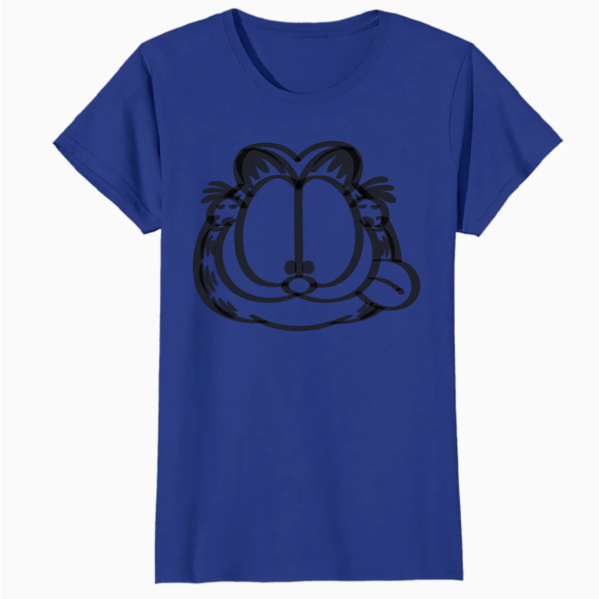 Garfield Hungry Cat Lasagna Addict Face Stencil Epic Retro Official Women's T-Shirt