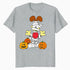 Garfield Odie Halloween Mummy Ghouls Pumpkins Zombie Classic Official Men's T-Shirt