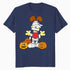 Garfield Odie Halloween Mummy Ghouls Pumpkins Zombie Classic Official Men's T-Shirt