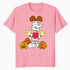 Garfield Odie Halloween Mummy Ghouls Pumpkins Zombie Classic Official Men's T-Shirt