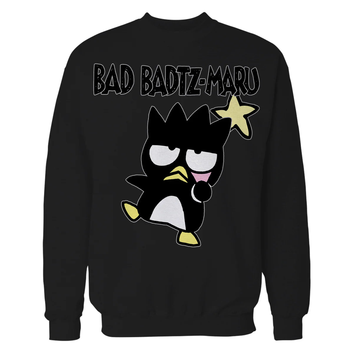 Hello Kitty Bad Badtz Maru Pose Star Dark Emo Classic Logo Official Sweatshirt